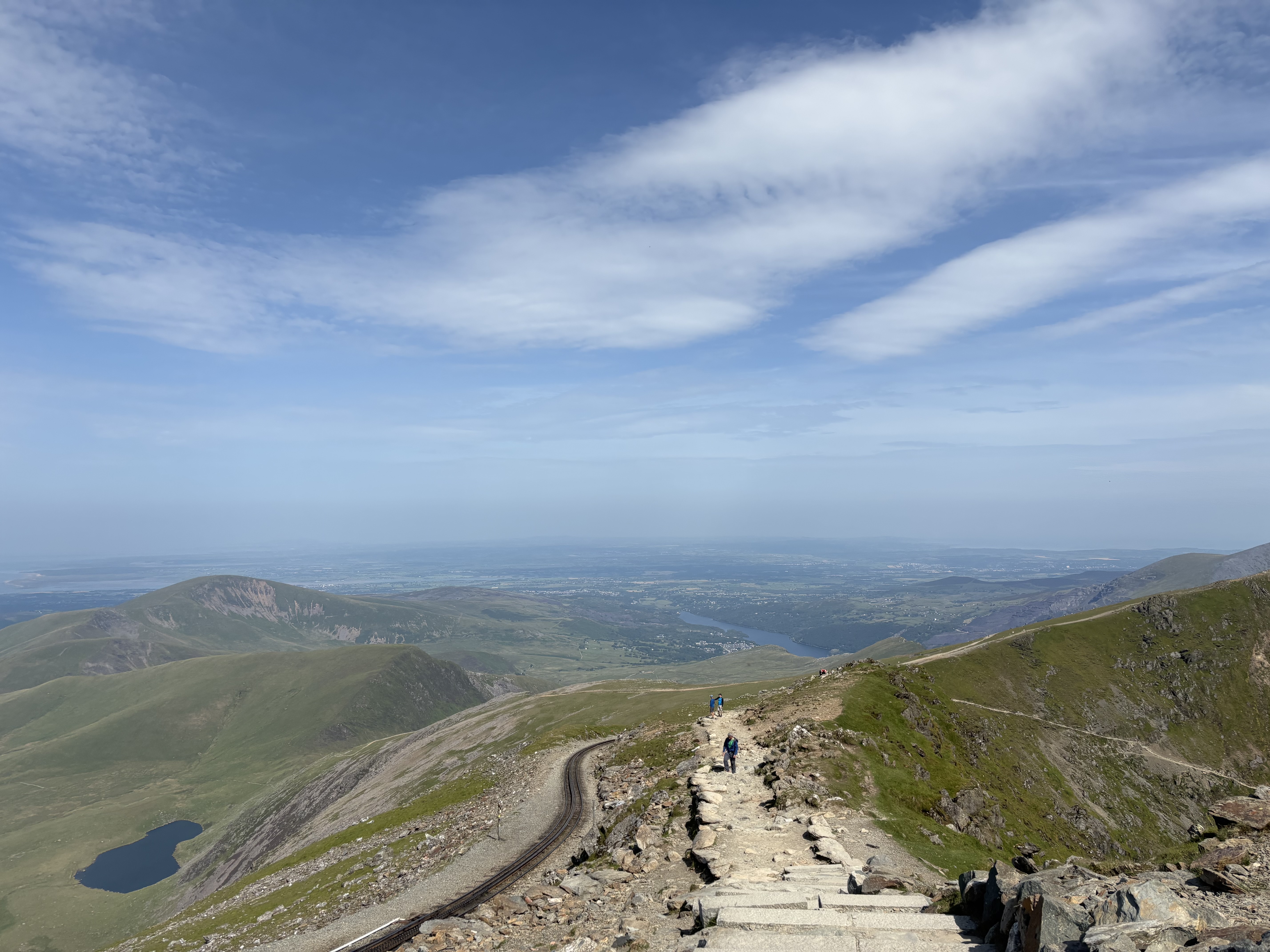 View from the summit of Snowdon