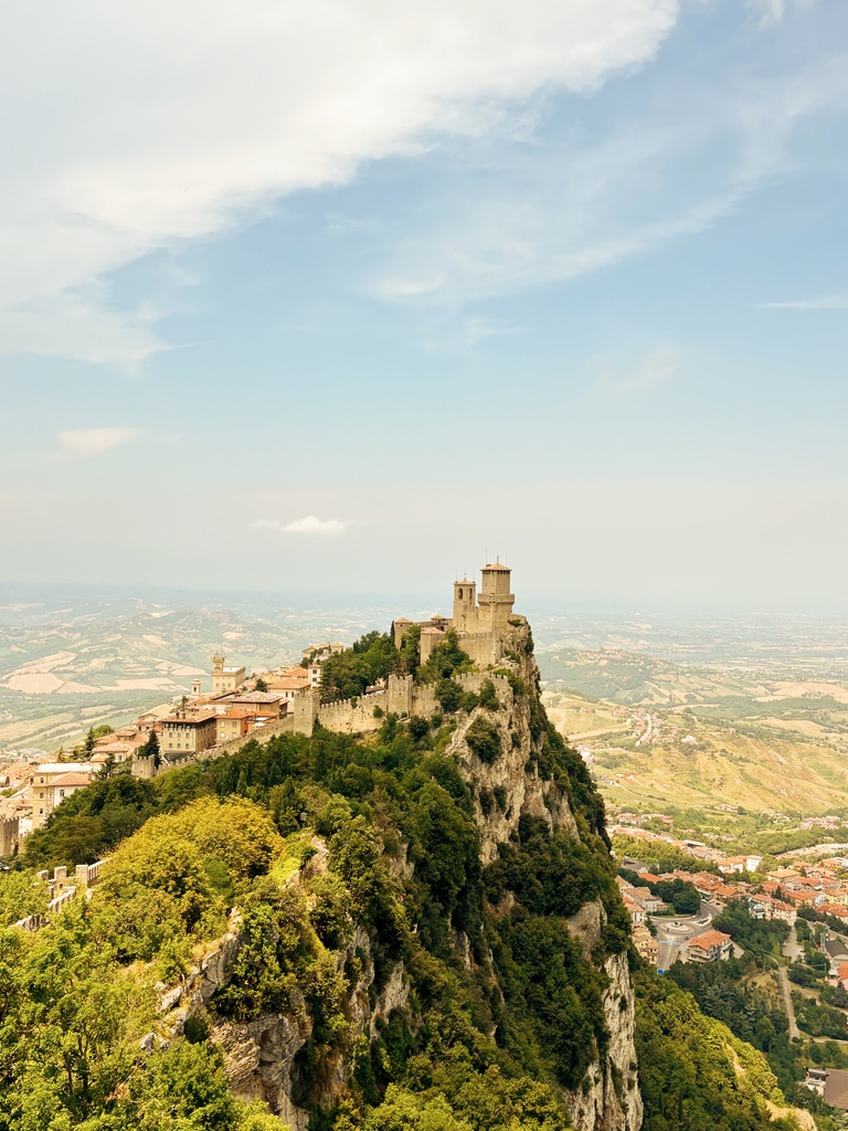 View from the summit of Monte Titano